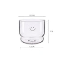 Axyaa Heart Glass Cup - 300ml Transparent Love Mug for Coffee, Milk, Tea, and Drinks