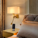 Axyaa Bedside LED Wall Lamp with USB Port, 1W Spotlight for Modern Indoor Lighting