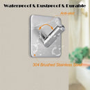 Axyaa Stainless Steel Adhesive Towel Hooks | Heavy Duty Waterproof Storage Holder