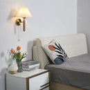 Axyaa Nordic White Pleated Umbrella LED Wall Lamp