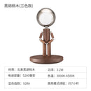 Axyaa Solid Wood USB Rechargeable Desk Lamp with Stepless Dimming