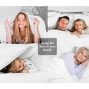 Axyaa Luxury Egyptian Cotton Duvet Cover Queen Size, Silky Soft & Breathable White Quilt
