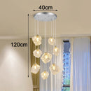 Axyaa Crystal Chandelier: Luxury Living Room Bedroom Ceiling Light