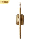 Axyaa Brass Crystal LED Wall Lamp for Home Decor.