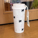 Cute Cherry Cat Water Bottle Tumbler with Straw - Axyaa Brand