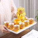 Axya™ 6-Person High-Grade Kung Fu Tea Set, Bone Teapot & Travel Tea Set