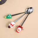 Santa Claus Ceramic Mug Set by Axyaa: Festive Lid, Spoon, Perfect X'mas Gift