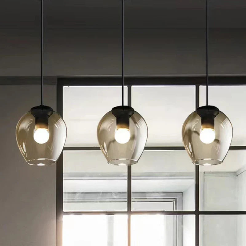 Axya Black Gold Glass Wall Lamps: Minimalist Lighting Fixtures for Living Room