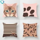 Axyaa Kitty Cat Paw Cushion Cover for Home Sofa 45X45CM