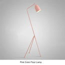 Axyaa LED Floor Lamp White Tripod Base Minimalist Design