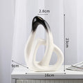Axyaa Heart Shape Ceramic Vase for Living Room Flower Arrangement