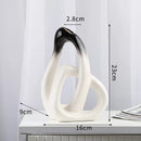 Axyaa Heart Shape Ceramic Vase for Living Room Flower Arrangement