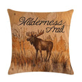 Axyaa Animal Pattern Cotton Linen Cushion Cover 45X45CM for Home Decor
