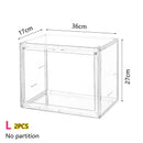 Axyaa Clear Figure Display Cabinet for Dolls, Badges, and Toys
