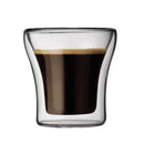 Axyaa Double Wall Glass Cup: Durable, Heat Resistant Drinkware for Home - 250ml