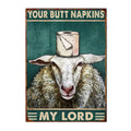 Axyaa Funny Butt Napkins Poster for Home Hotel Cafe Decor