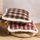 Axyaa Christmas Plaid Pillowcase: Retro Nostalgic Home Decor Cover 45x45cm