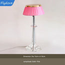 Axyaa Cream Wind Crystal LED Desk Lamp for Home Decoration in Bedroom & Living Room