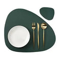 Axyaa Gift Placemats & Coasters Set: Round & Oval Modern Kitchen Dining Table Mats