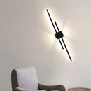 Axyaa Black Aluminum LED Wall Light for Modern Indoor Lighting