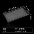 Axyaa Imitation Wood Pattern Food Storage Tray Set - Tea Coffee Snack Dishes