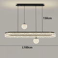 Axyaa Luxury Crystal Ceiling Chandelier LED Pendant Light for Living & Dining Room