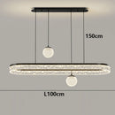 Axyaa Luxury Crystal Ceiling Chandelier LED Pendant Light for Living & Dining Room