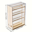 Axyaa Toy Display Box with Character Keychain Organizer - Large Capacity Transparent Rack