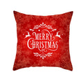 Axyaa Christmas Gift Pillowcase Red Print Cushion Cover for Home Sofa