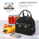 Axyaa Cat Eyes Thermal Lunch Bag with Shoulder Strap for Work & Picnic