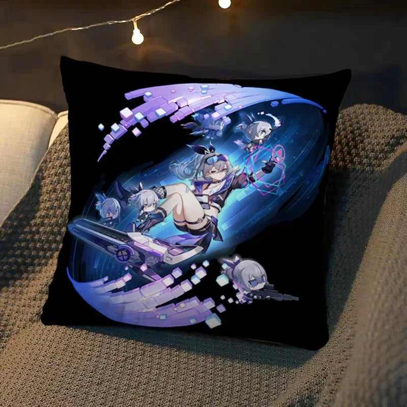 Axyaa Star Rail Square Cushion Cover - Luxury Sofa Decor & Wedding Gift