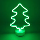 Axyaa Neon Pineapple Coconut Tree Night Light: Bar Bedroom Decor & Party Lamp