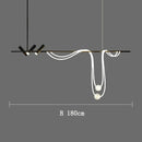 Axyaa Black LED Chandelier for Home & Restaurant Decor