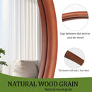 Axyaa Large Wooden Frame Mirror for Livingroom Diningroom Bedroom Hallway