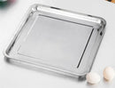 Axya Stainless Steel BBQ Grill Plate for Steamed Grilled Fish & Food Storage