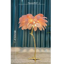 Axyaa Nordic Feather Floor Lamp - Modern Brass LED Light for Home Decor