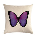 Axyaa Butterflies Linen Cushion Cover 45*45cm for Home Sofa Decor