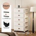 Axyaa 13.8 Inch Drawer Storage Cabinet, 3-6 Tier, Large Capacity, Multi-Color Options