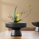 Axyaa Kenzan Ceramic Vase - Minimalist Flower Pot for Home Decor