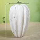 Axyaa Carambola Ceramic Vase: Stylish Floral Desk Decor with Aesthetic Starfruit Design