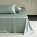 Axyaa Mulberry Silk Flat Sheet - High End Smooth Bed Linen - Solid Color