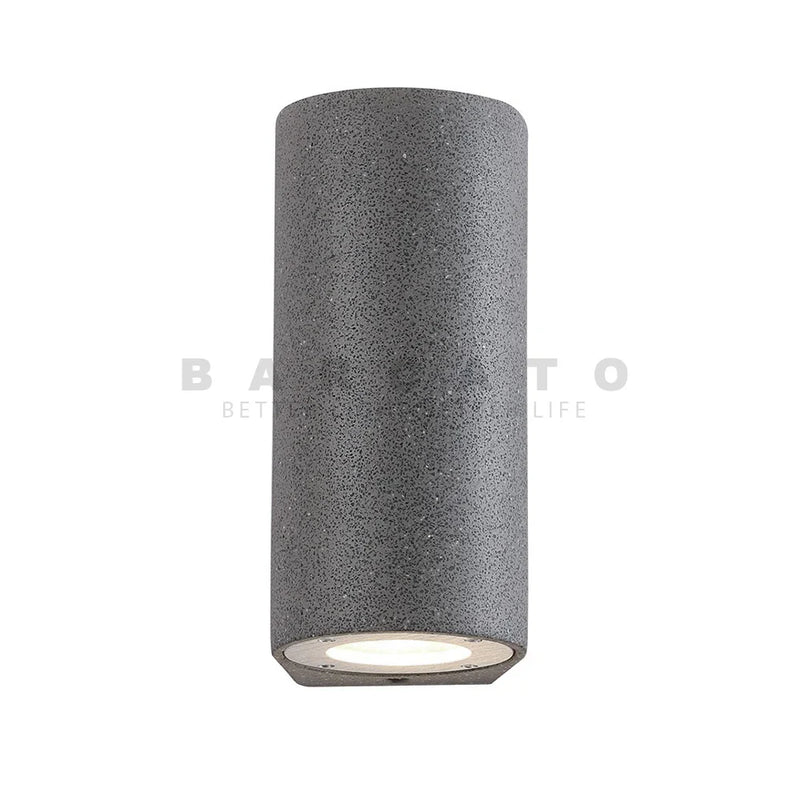 Axyaa Waterproof Outdoor Wall Sconce Black White Gray Cement - Up Down GU10 Bulb