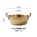 Axyaa Stainless Steel Korean Cuisine Bowl Double Ear Snack Plate