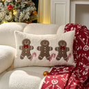 Embroidered Christmas Pillow Cover with Color Letters - Axyaa Brand