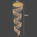 Axyaa Crystal Chandelier Stair Pendant Lamp Living Room Lighting Home Decor