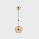 Axyaa Round Natural Stone Wall Lamp - Interior Bedroom Home Decor