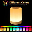 Axyaa RGB Touch Sensor Night Lamp: Portable USB Rechargeable Dimmable RGB Table Light