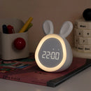 Axya Kids Rabbit Alarm Clock with Dimmable LED Night Light