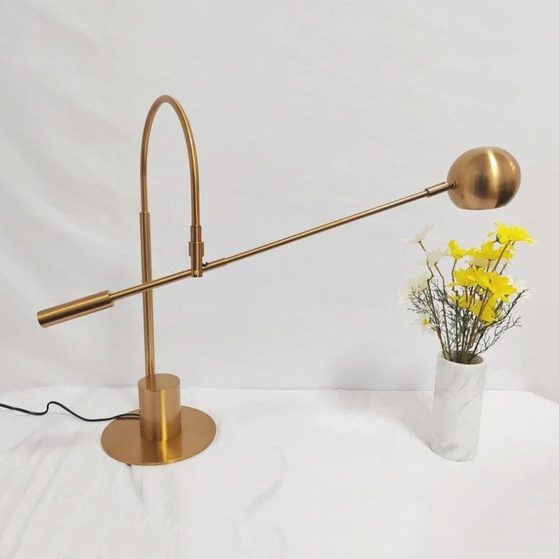 Axyaa LED Desk Lamp Modern Rotate Gold Eye Protection Decoration