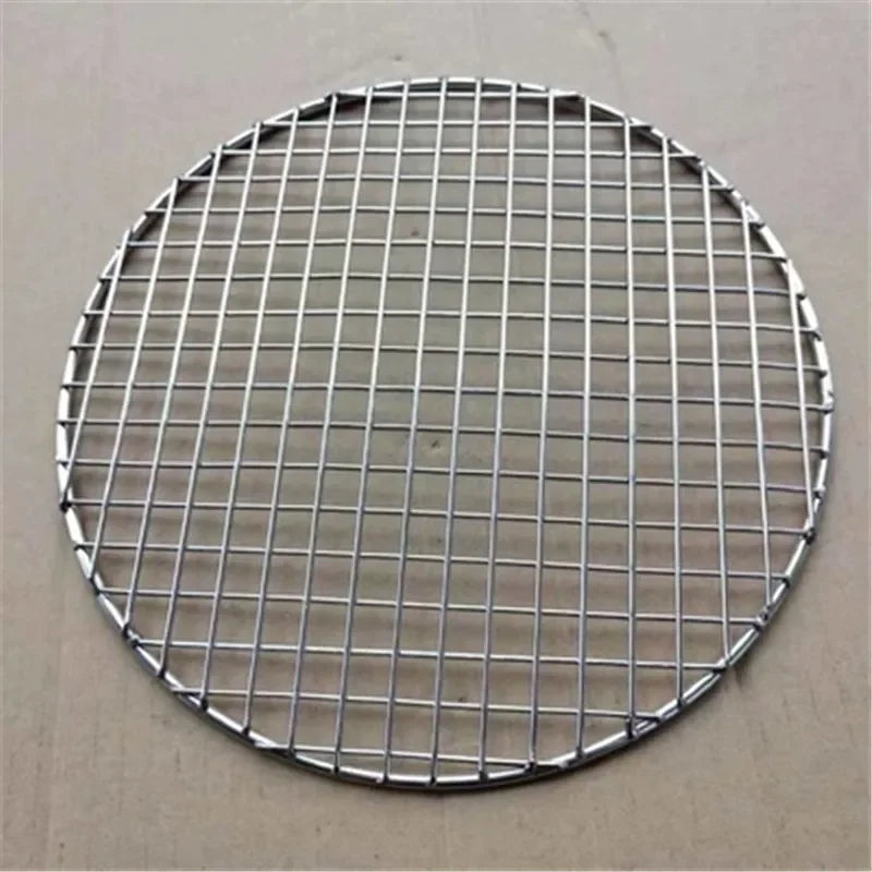 Axya Stainless Steel Round BBQ Grill Net Meshes Rack Grid Grate Outdoor Mesh Wire Net